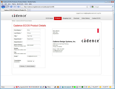 Cadence ECOS business card final preview