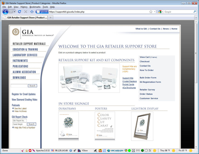 GIA main product page